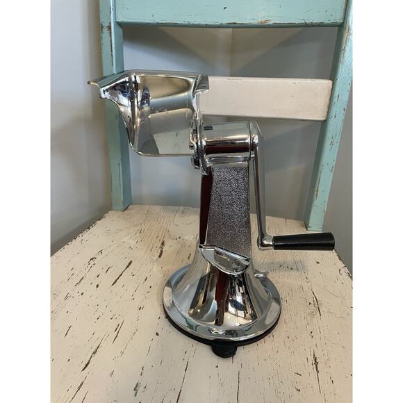 Townecraft Chef's Ware Manual Food Processor 4 Cones Vintage Suction Base - Picture 4 of 10